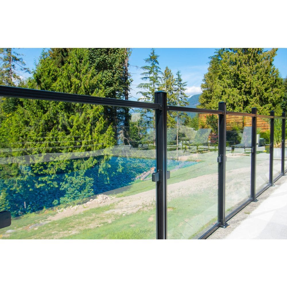 AquatinePLUS 42-inch W x 44 1/2-inch H Tempered Glass Panel for Aluminum Pool Fencing
