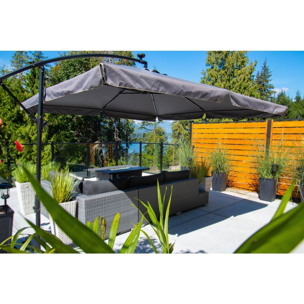 AquatinePLUS 44-inch W x 4 ft. H Aluminum Metal Rail Kit in Black for Pool Fencing Glass Panels