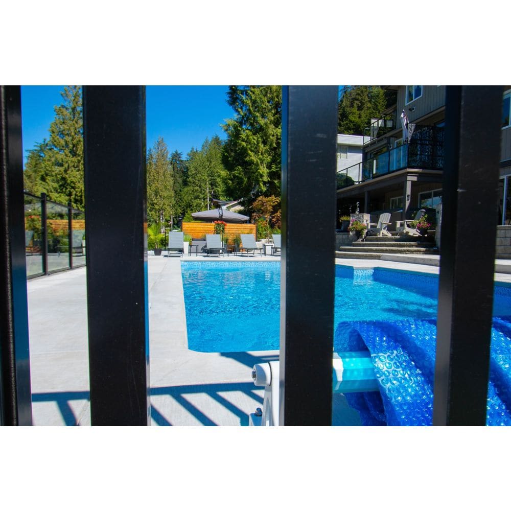 AquatinePLUS 6 ft. W x 4 ft. H Aluminum Metal Rail and Picket Kit in Black for Pool Fencing