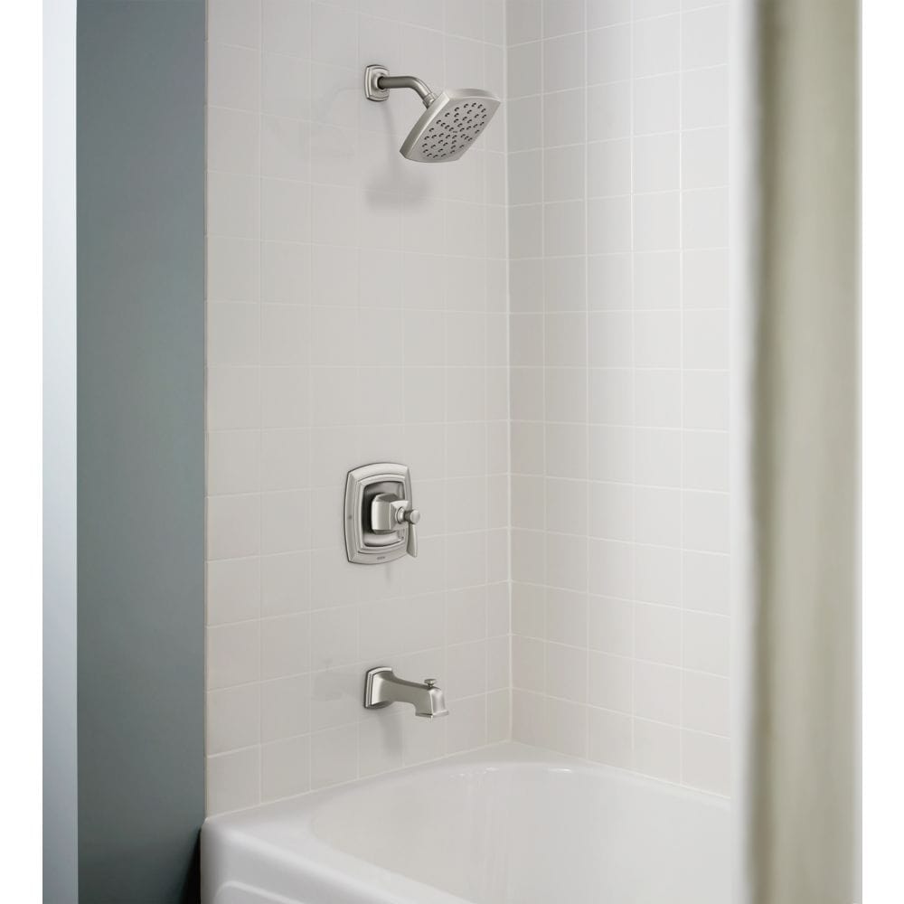 Conway Single-Handle Bathtub Shower Faucet Posi-Temp in Spot Resist  Brushed Nickel