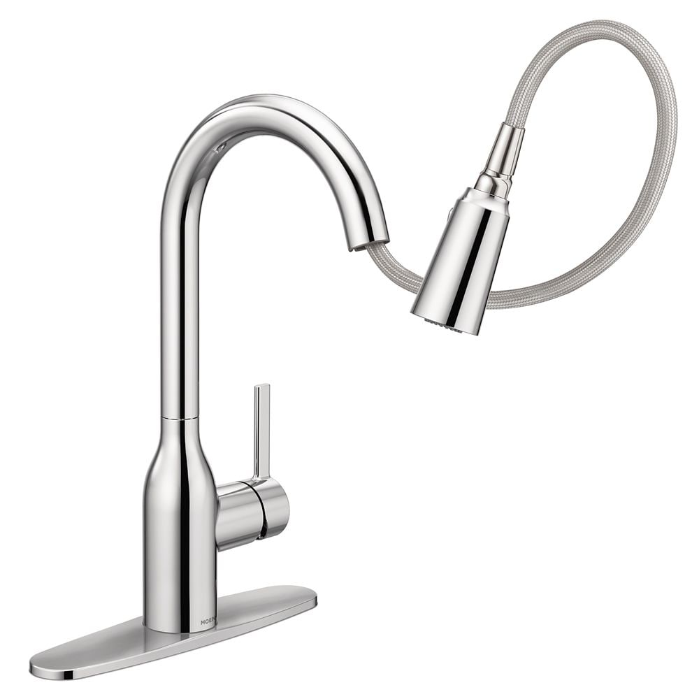 Robinet de cuisine à bec rétractable Tarvo en chrome