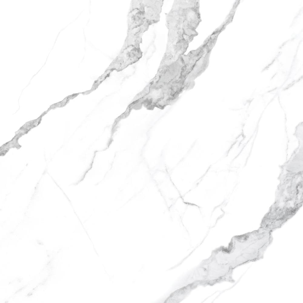 24-inch x 24-inch Statuario Polished Rectified Porcelain Tile (15.5 sq. ft. /case)