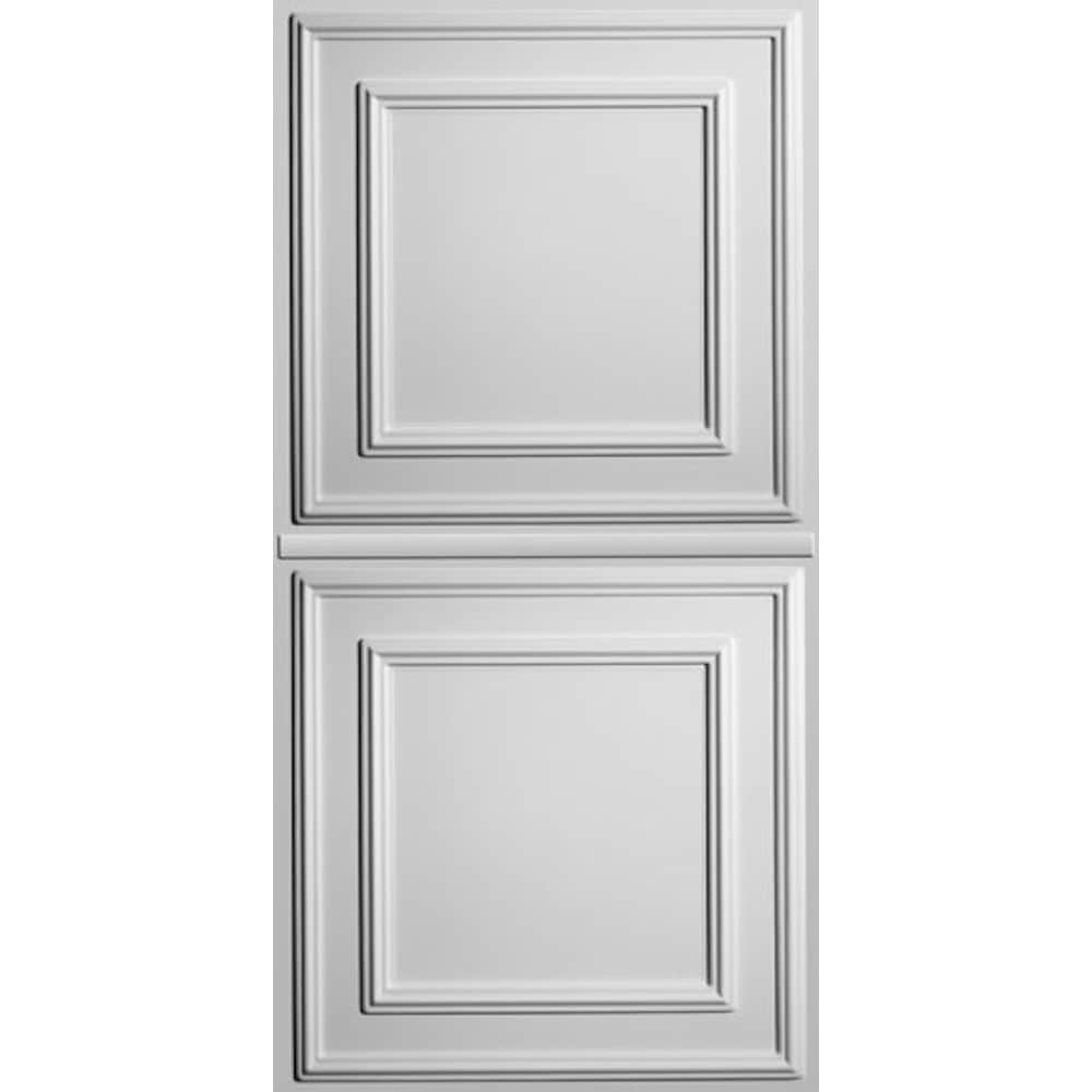 Panneau de plafond Cambridge White de 2 pieds x 4 pieds