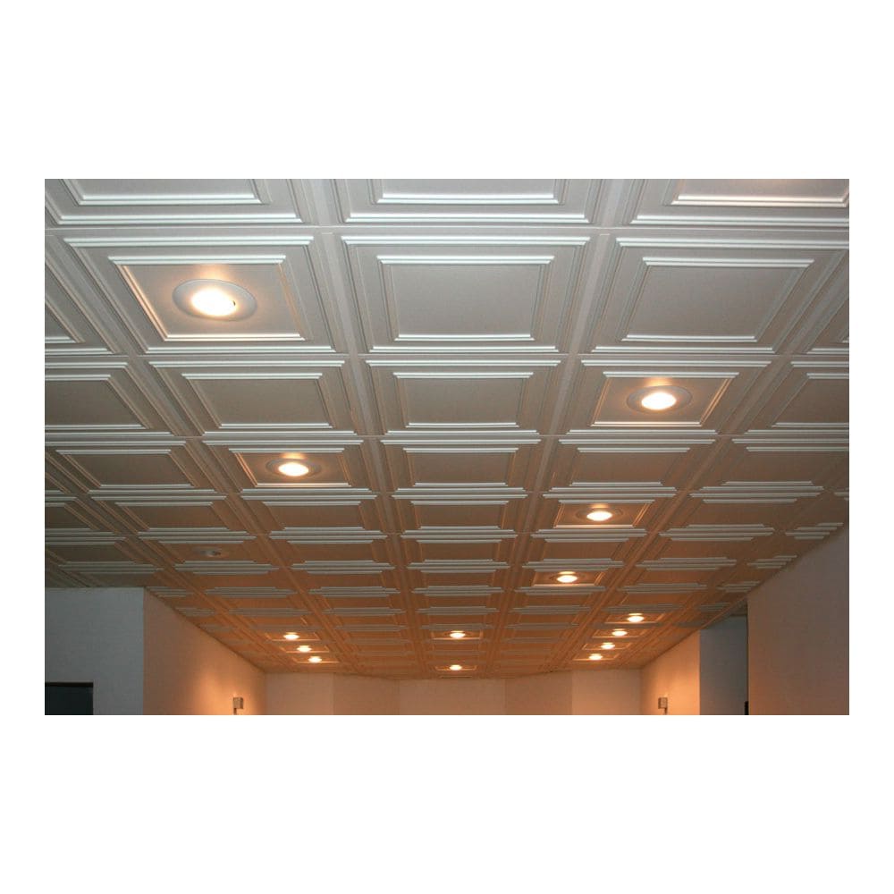 Panneau de plafond Cambridge White de 2 pieds x 4 pieds