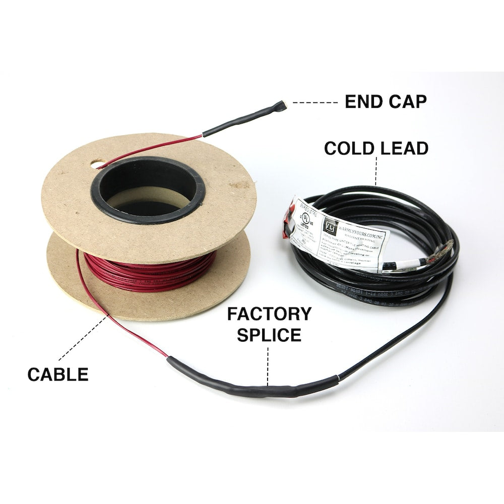 Kit de câble chauffant TempZone 595', 149 pi² avec thermostat tactile nSpire pour carrelage, bois dur et LVT 240 V