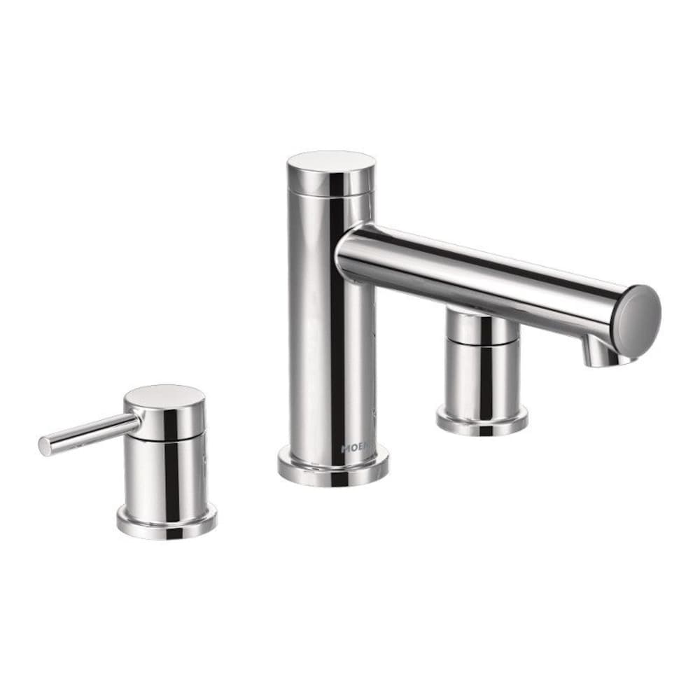 Ensemble de garniture de robinet de baignoire romaine à 2 poignées Align en chrome (robinet non inclus)