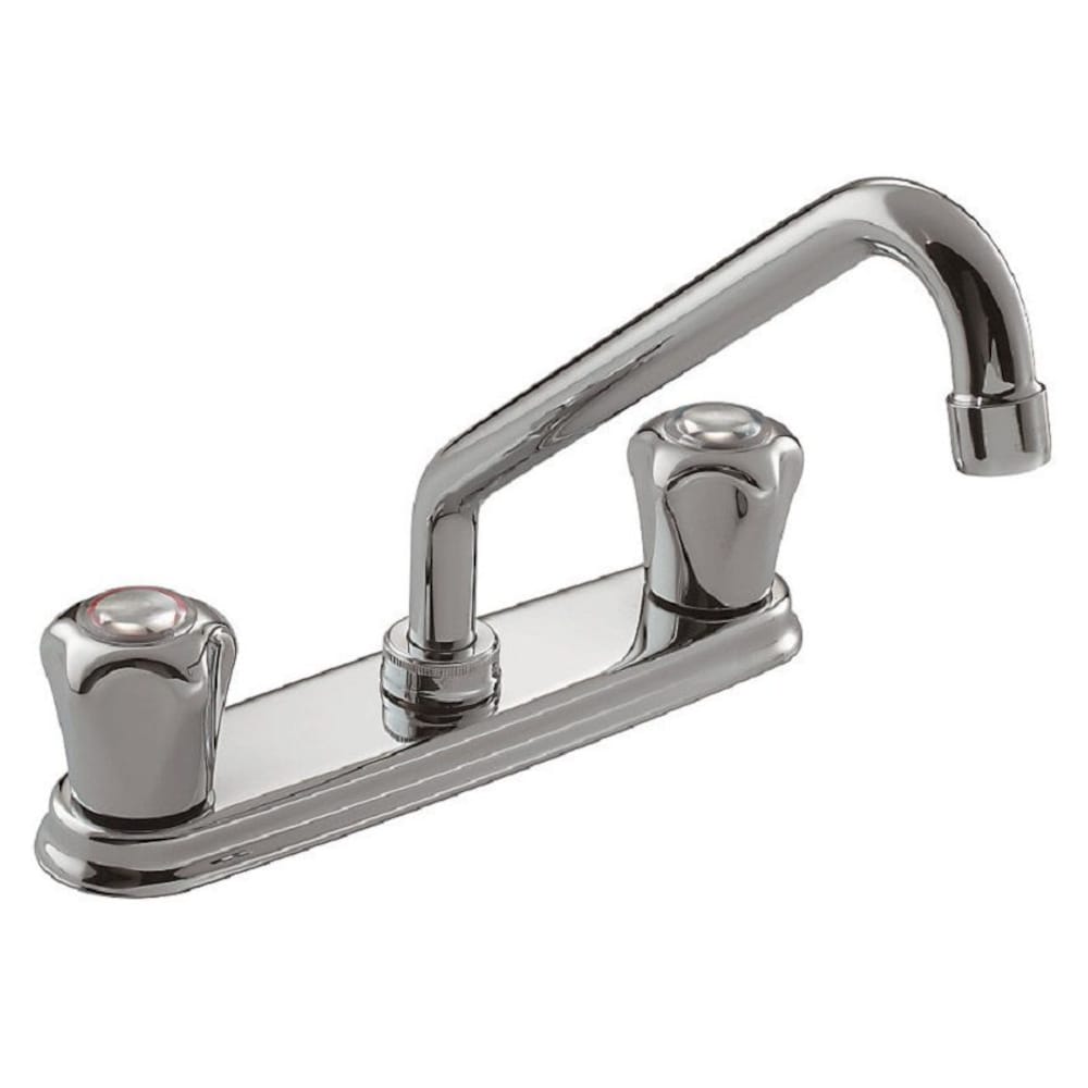 Robinet de cuisine à 2 poignées II en chrome