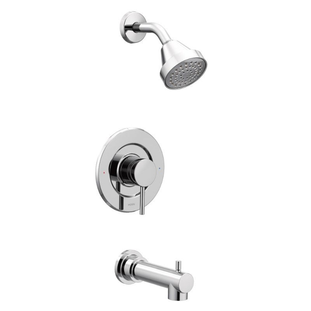 Ensemble de garniture de robinet de baignoire-douche à poignée unique Align Posi-Temp en chrome (robinet non inclus)