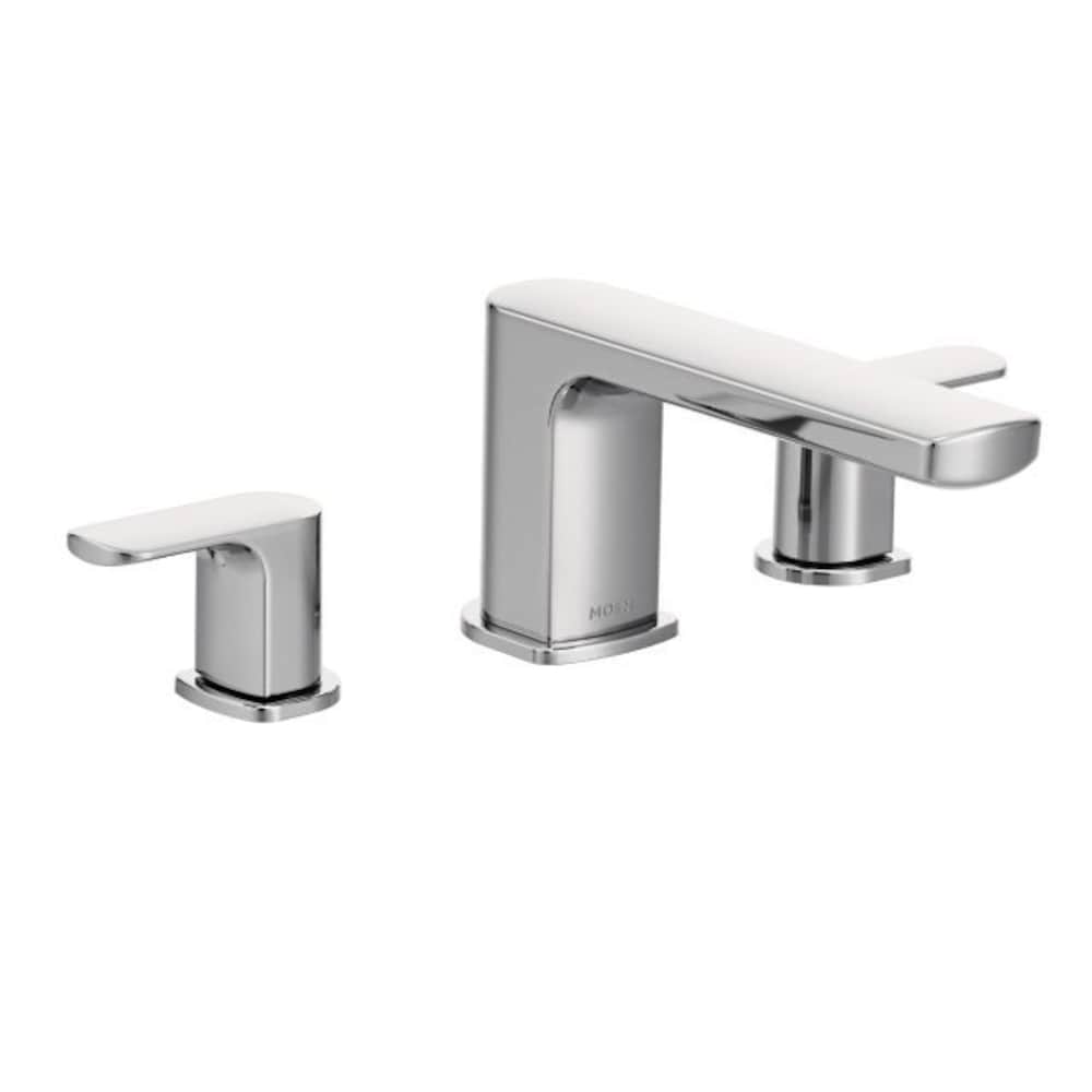 Ensemble de garniture de robinet de baignoire romaine à 2 poignées Rizon en chrome (robinet non inclus)