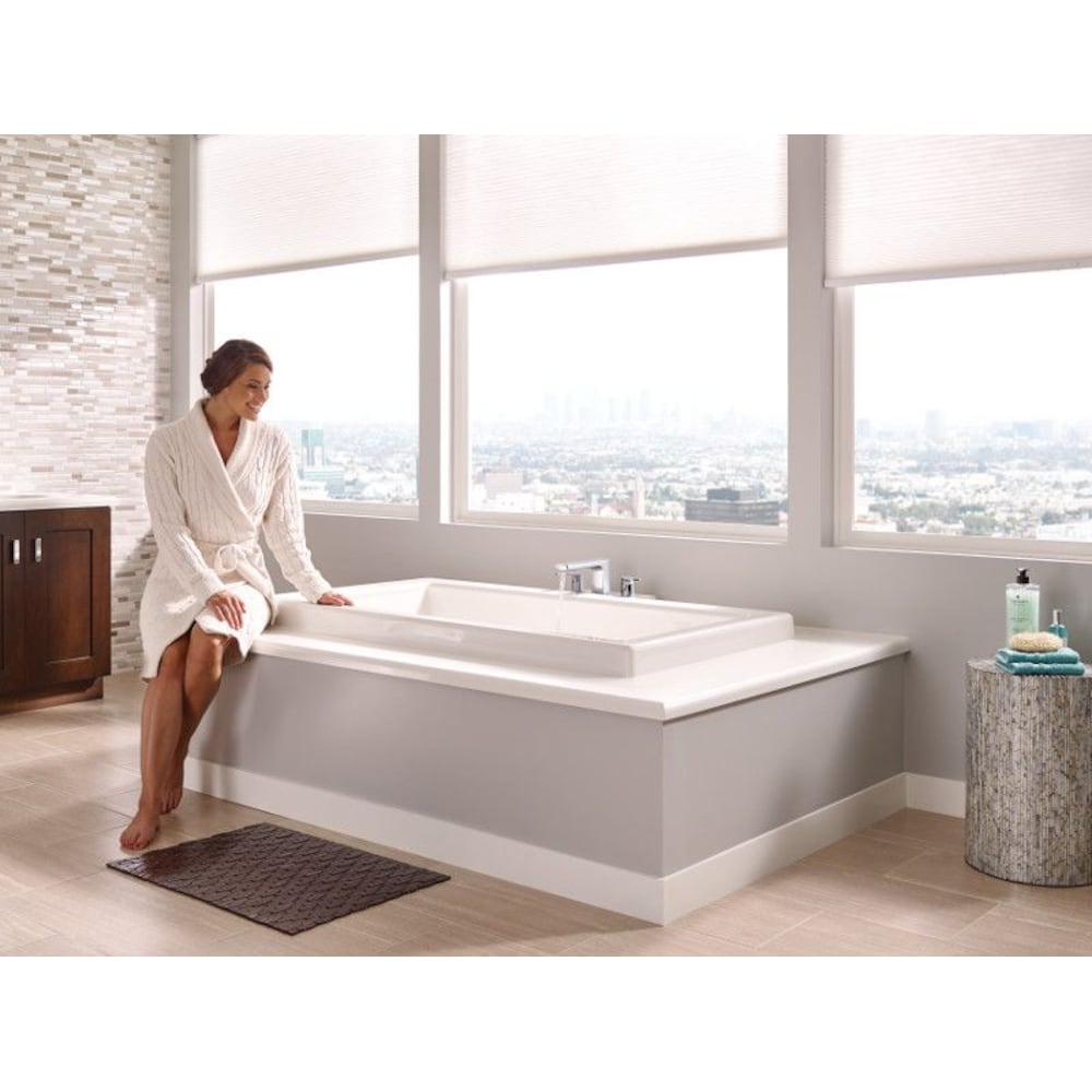 Ensemble de garniture de robinet de baignoire romaine à 2 poignées Rizon en chrome (robinet non inclus)