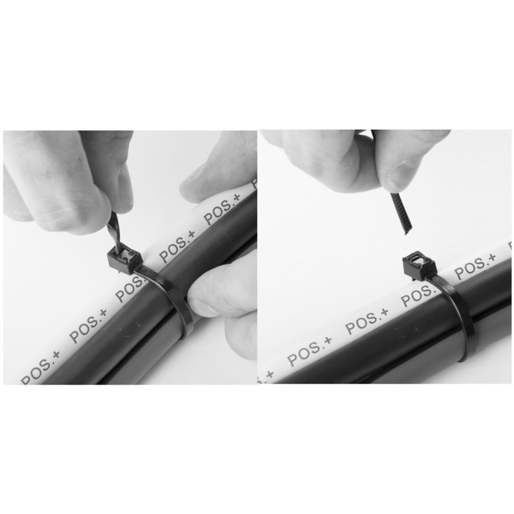 Collier de serrage auto-coupant de 11 pouces, 20/sac