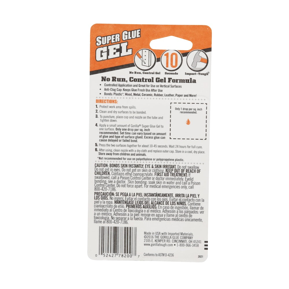 Tubes de super colle gel 2-3g