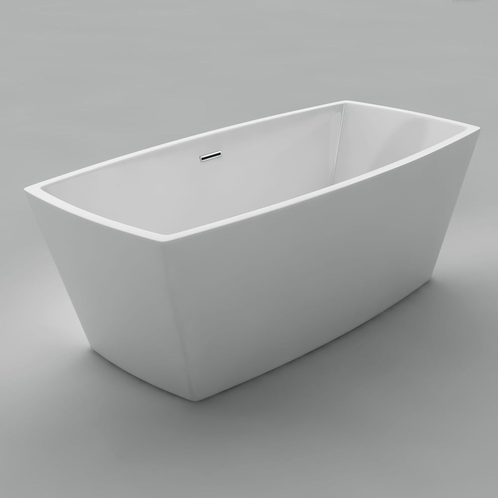 Renoir Seamless Free-Standing Acrylic Bathtub 67 Inches