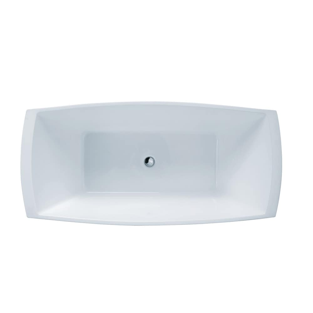 Renoir Seamless Free-Standing Acrylic Bathtub 67 Inches