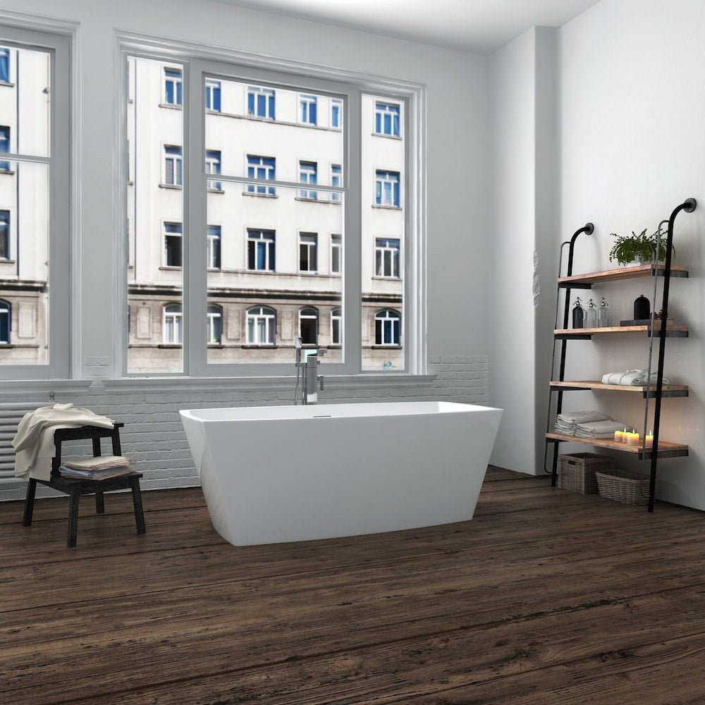 Renoir Seamless Free-Standing Acrylic Bathtub 67 Inches