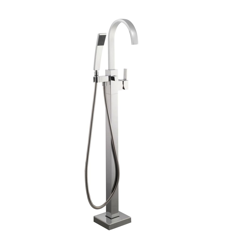Robinet de baignoire à poignée unique et douche à main Farrington en chrome