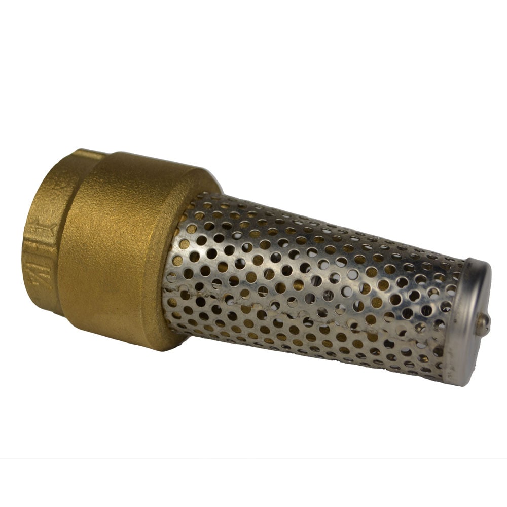 Clapet de pied en bronze de 1-1/4 po
