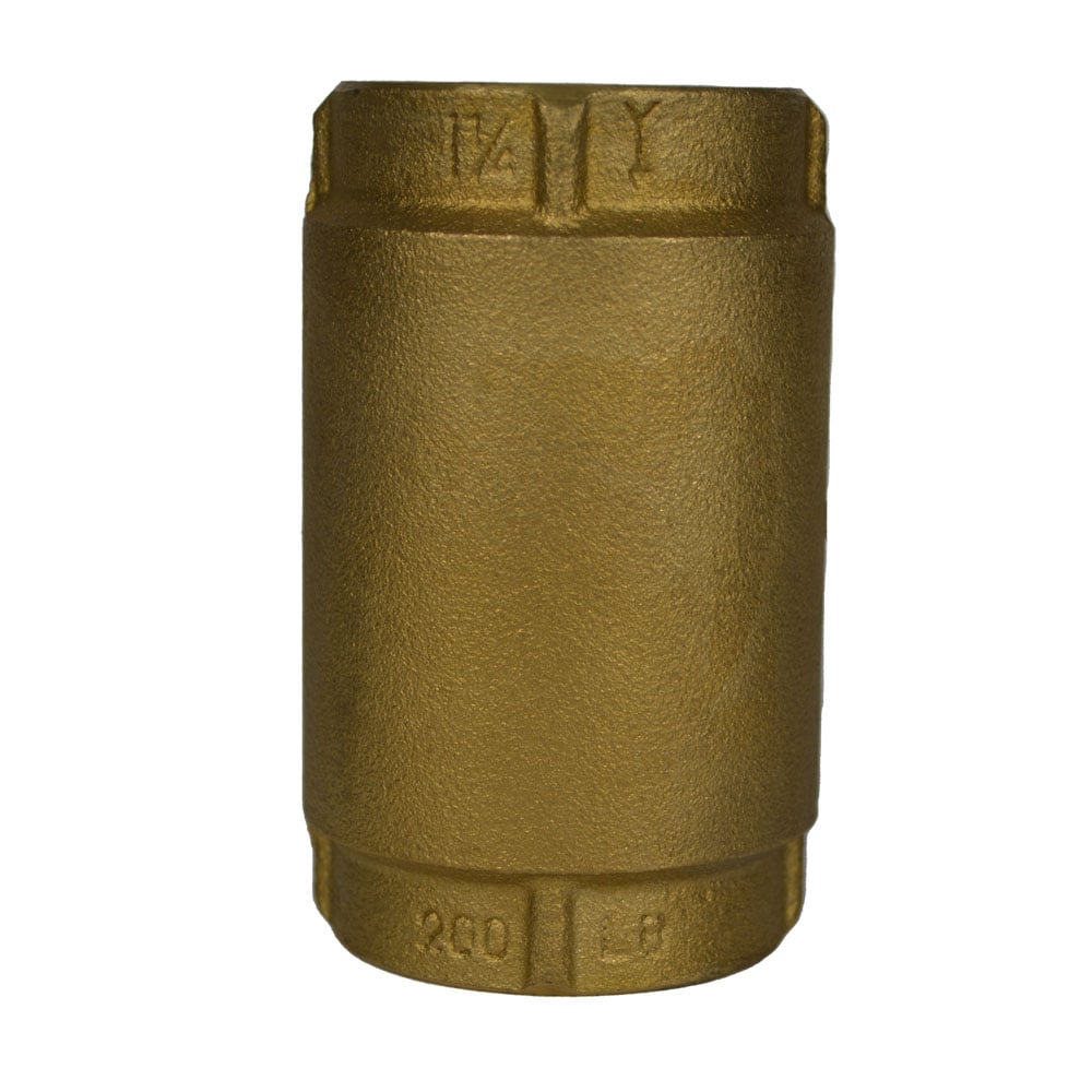 Clapet anti-retour en bronze de 1-1/4 po