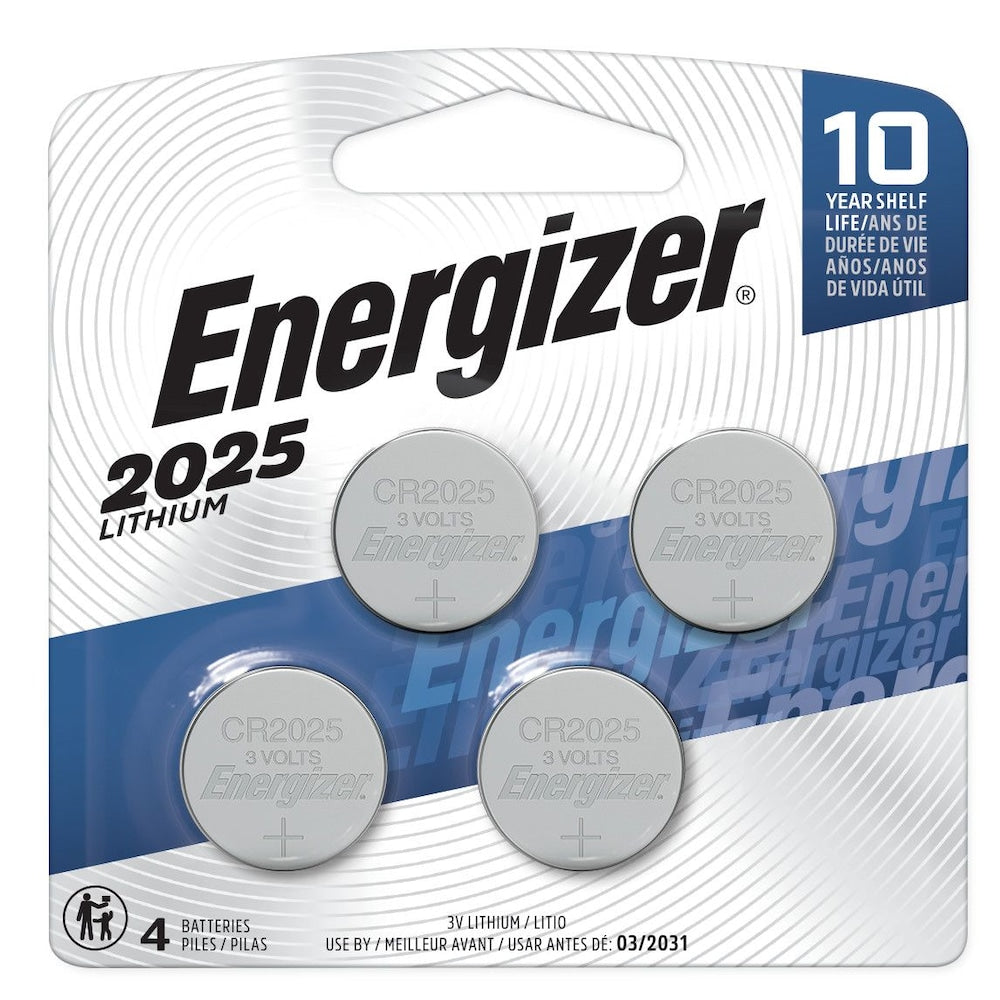 2025 Lithium Coin Battery, 4 Pack