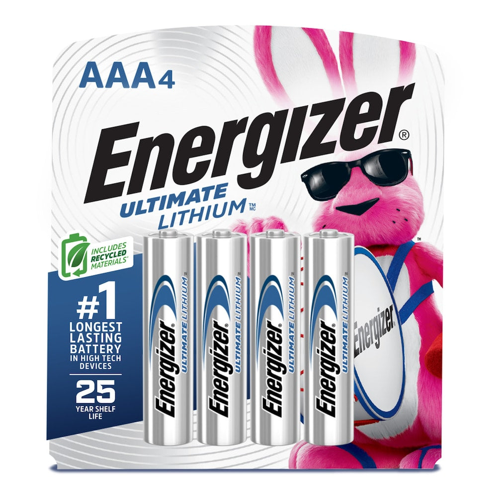 Piles AAA au lithium Energizer Ultimate (paquet de 4), piles au lithium triple A