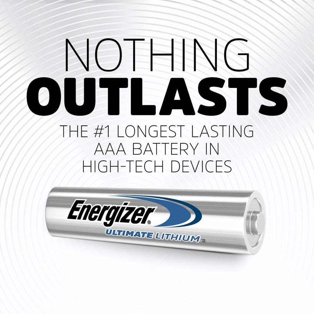Piles AAA au lithium Energizer Ultimate (paquet de 4), piles au lithium triple A
