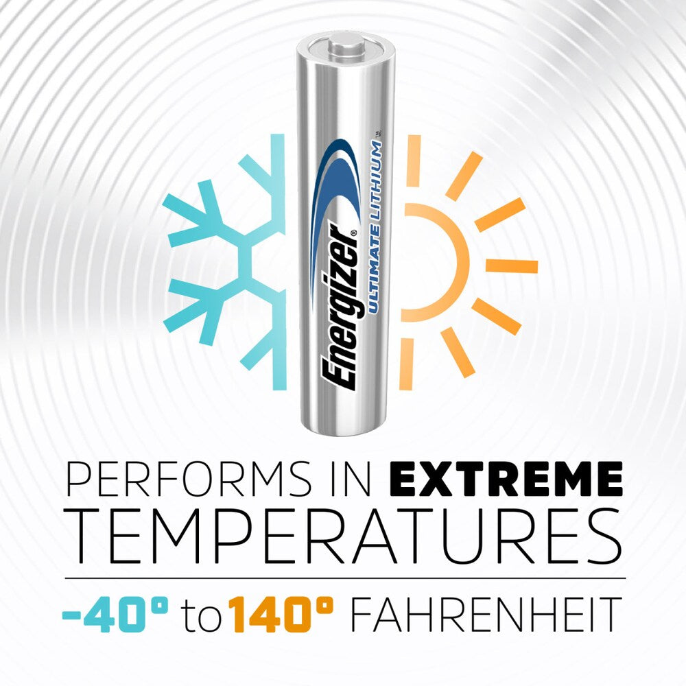 Piles AAA au lithium Energizer Ultimate (paquet de 4), piles au lithium triple A