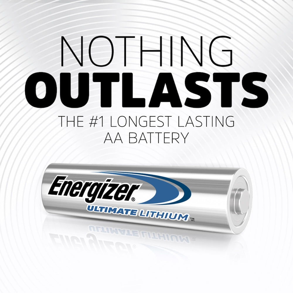 Piles AA au lithium Energizer Ultimate (paquet de 8), piles doubles A au lithium de 1,5 V