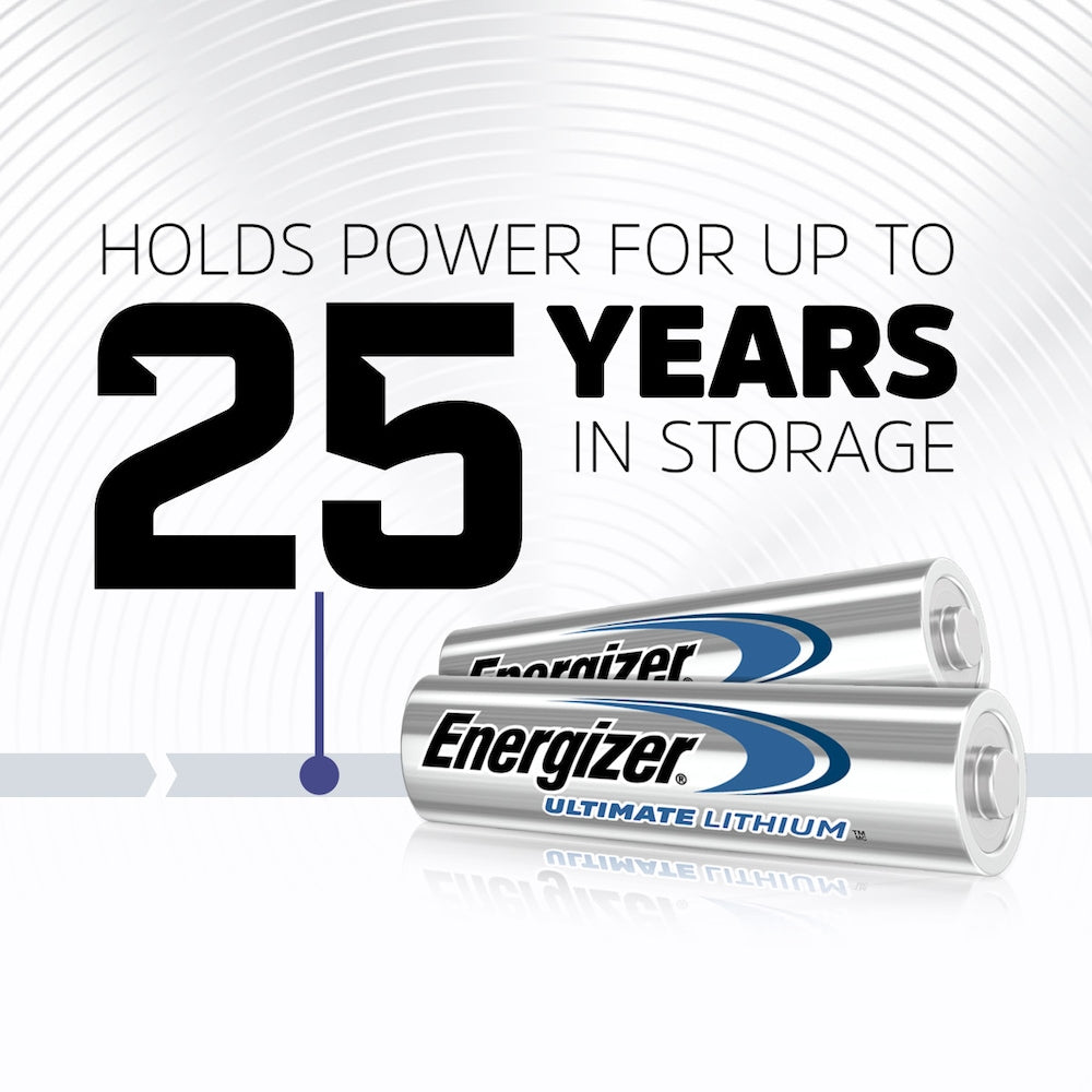 Piles AA au lithium Energizer Ultimate (paquet de 8), piles doubles A au lithium de 1,5 V