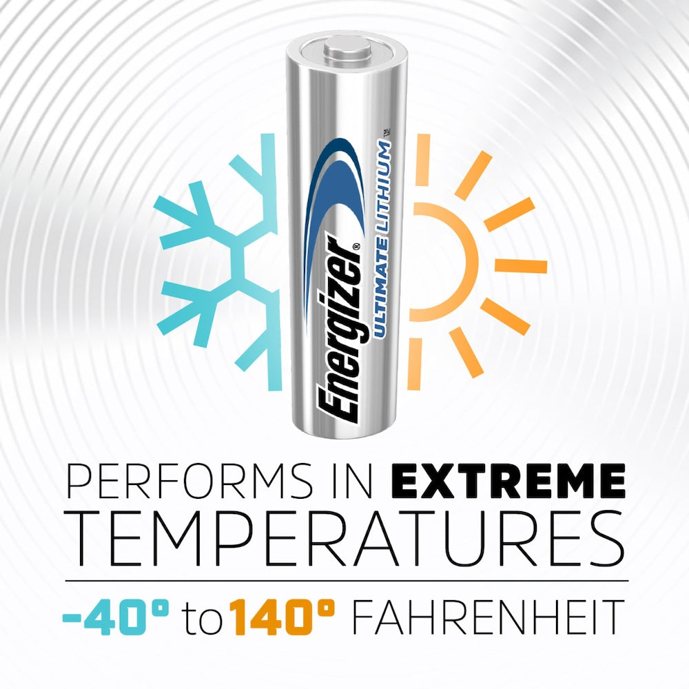Piles AA au lithium Energizer Ultimate (paquet de 8), piles doubles A au lithium de 1,5 V