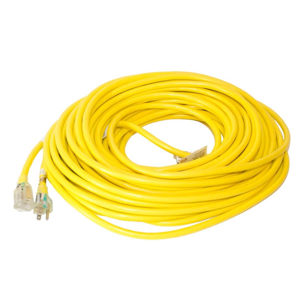 SJTW 12/3 30.4M (100Feet) Single Lit end - YELLOW
