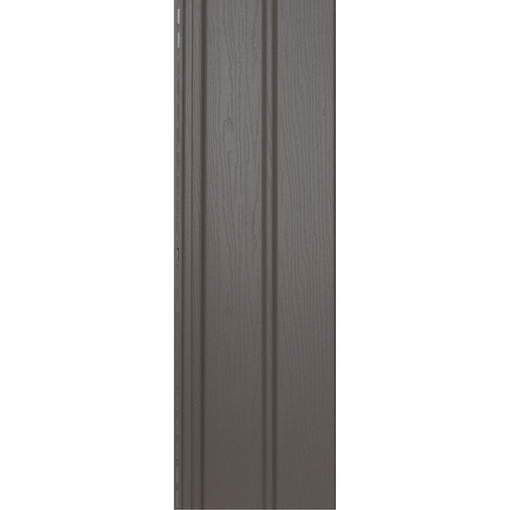 Siding/Solid Soffit (D5) Double 5-inch x 144-inch Vertical Khaki Exterior Vinyl Siding Panels (20/Box)