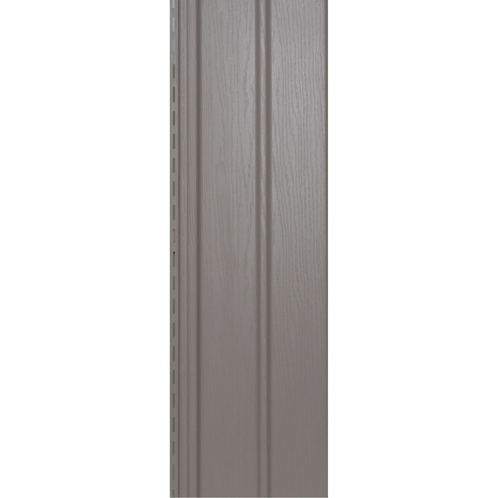 Siding/Solid Soffit (D5) Double 5-inch x 144-inch Vertical Sand Exterior Vinyl Siding Panels (20/Box)