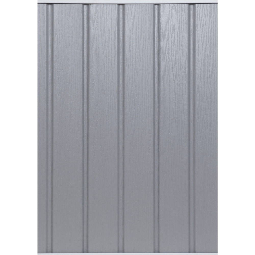 Siding/Solid Soffit (D5) Double 5-inch x 144-inch Vertical Slate Exterior Vinyl Siding Panels (20/Box)