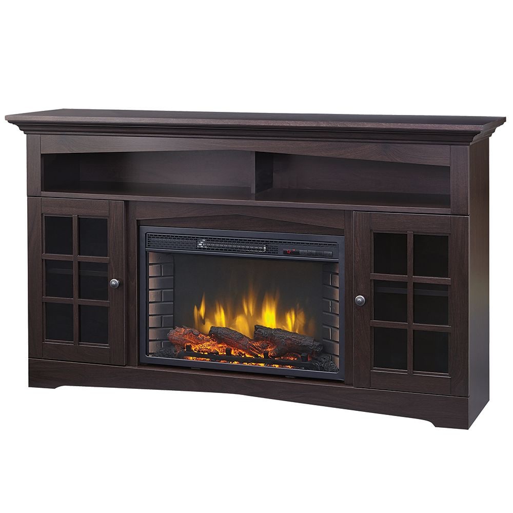 Huntley 59-inch Freestanding Electric Fireplace TV Stand in Espresso