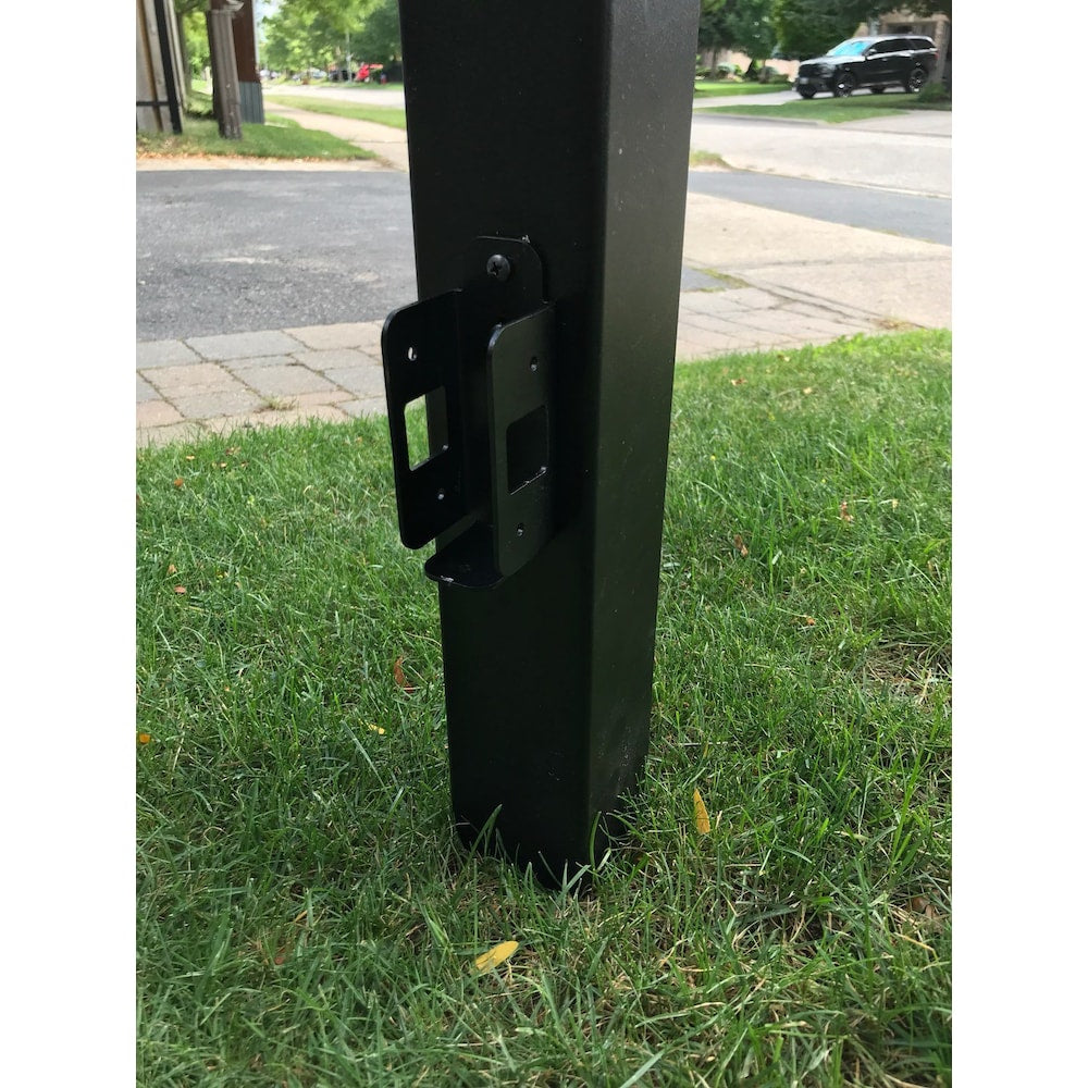 9 ft.  Aluminum Fence Post 3 inch x 3 inch x 100 inch