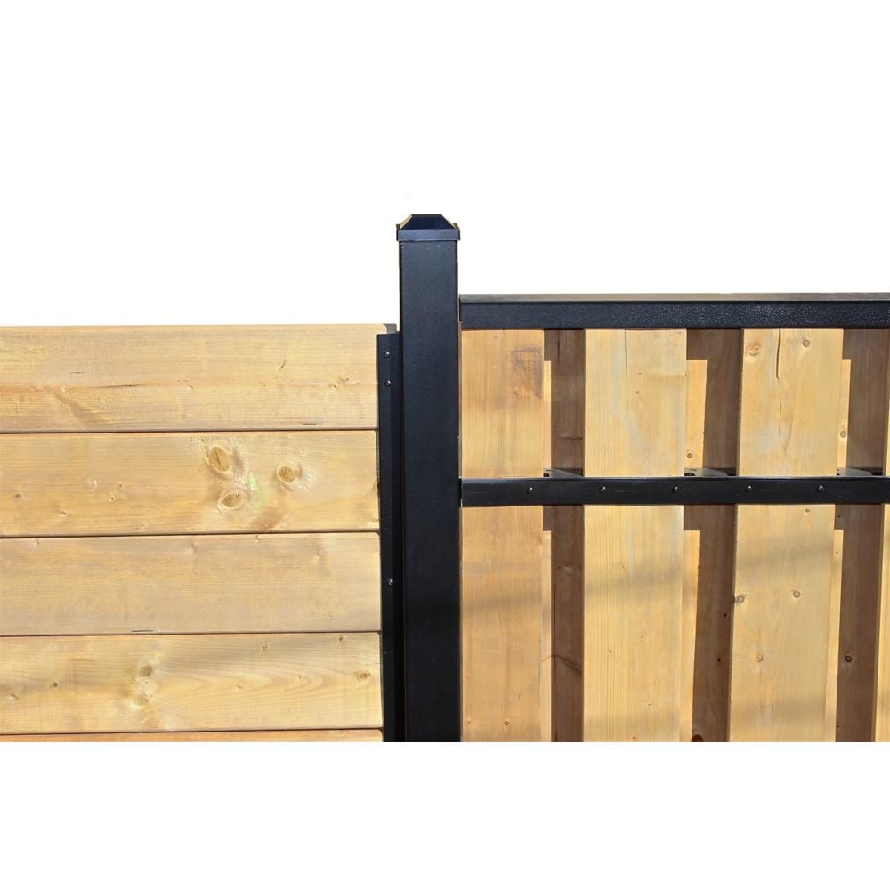 9 ft.  Aluminum Fence Post 3 inch x 3 inch x 100 inch