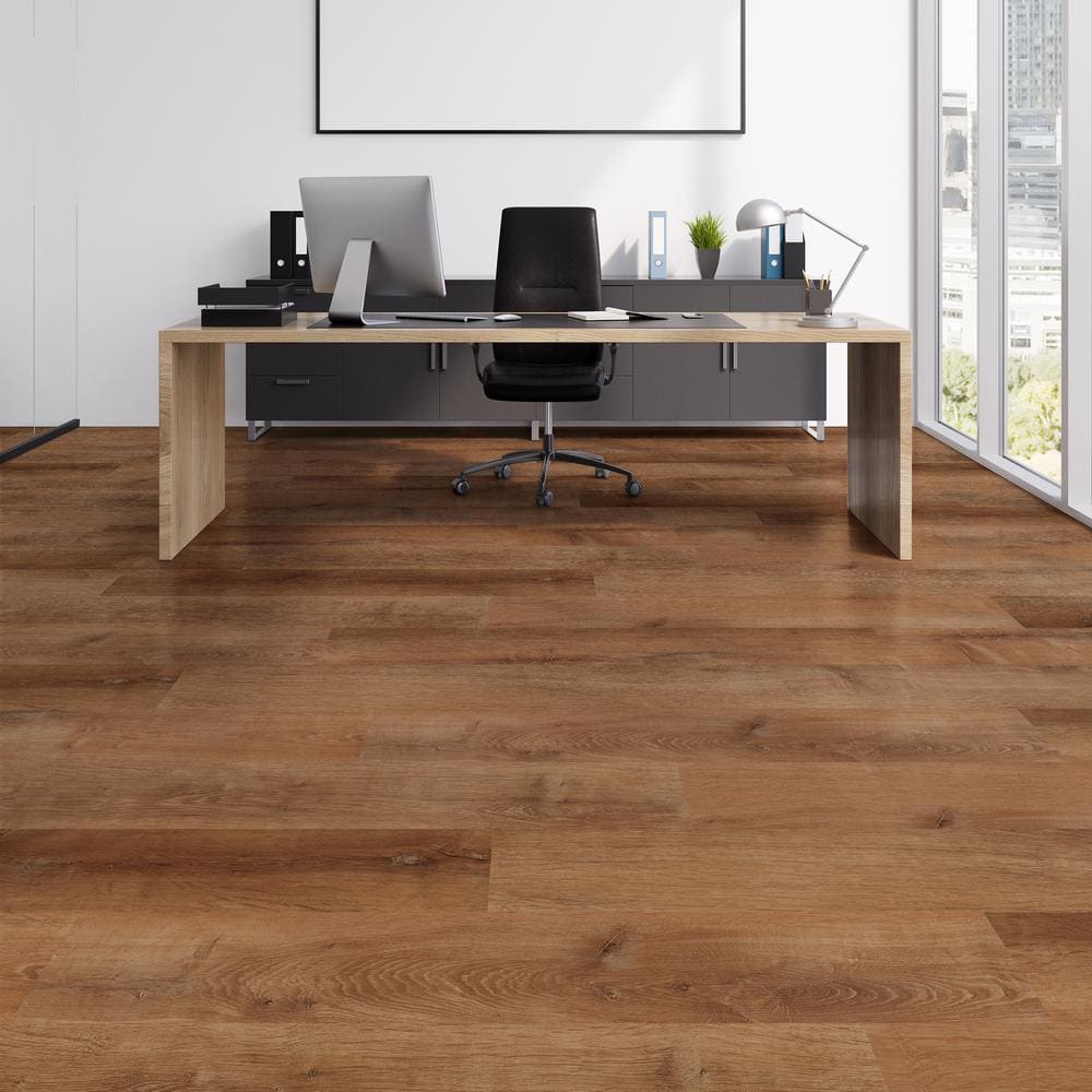Trail Oak 7mm x 8.7 in. W x 47.6 in. L 22MIL Click Lock Waterproof Luxury Vinyl Plank Flooring (20.06 sq.ft./case)