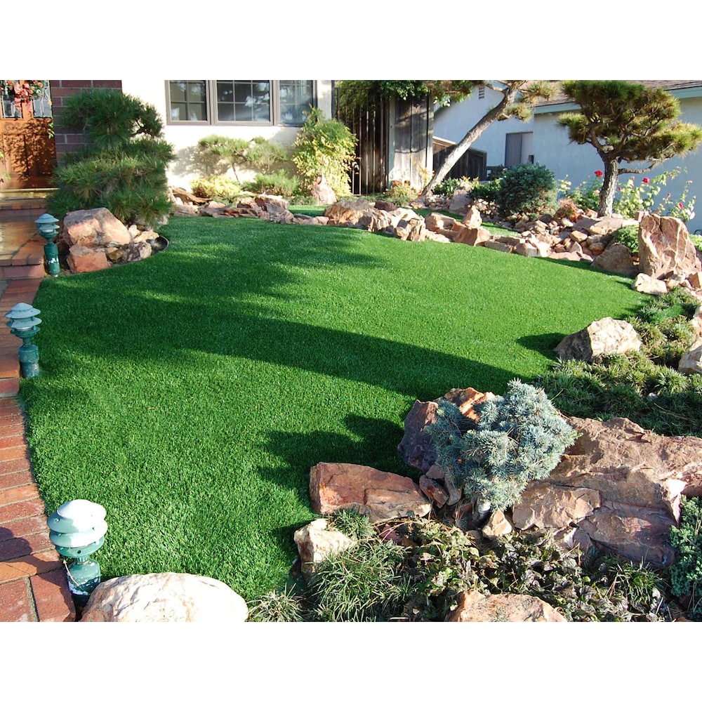 Échantillon Pro Fescue 1 pi x 1 pi. Gazon artificiel pour aménagement paysager.