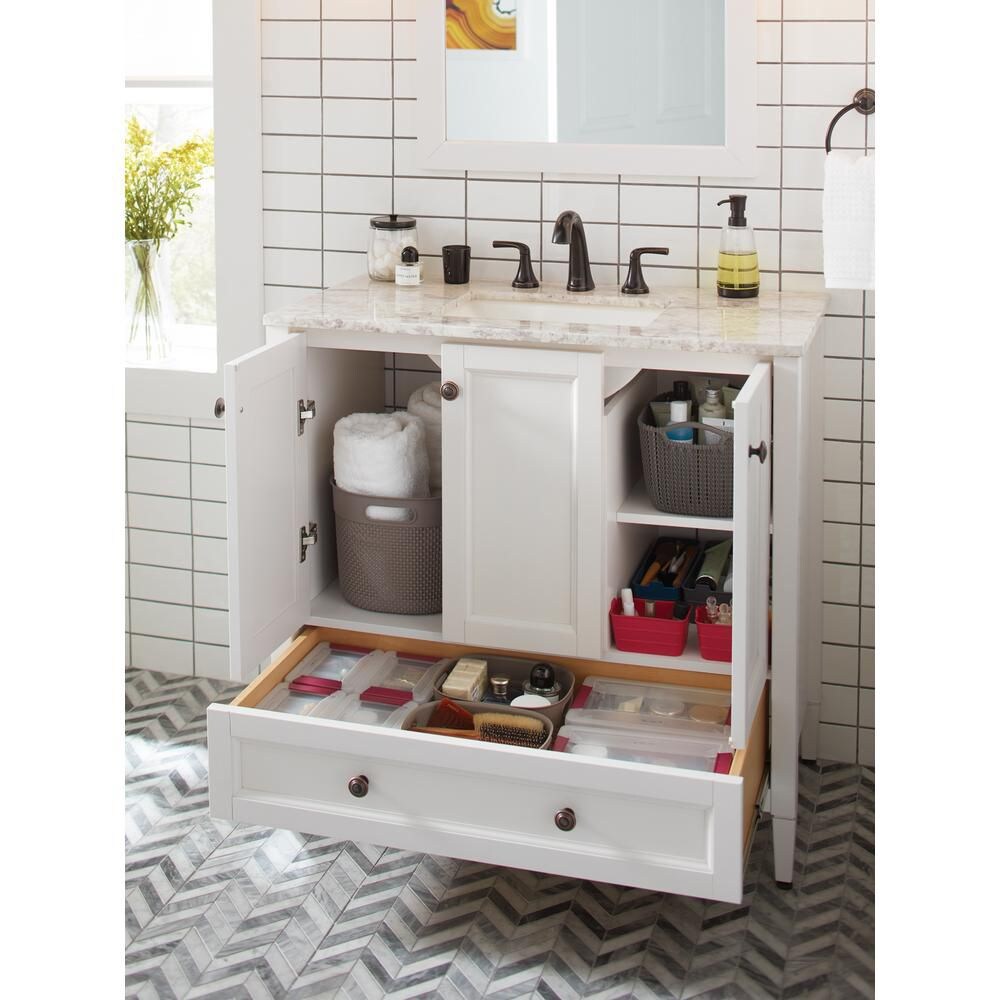 Robinet de lavabo de salle de bain à 2 poignées Ladera en bronze toscan de 8 pouces