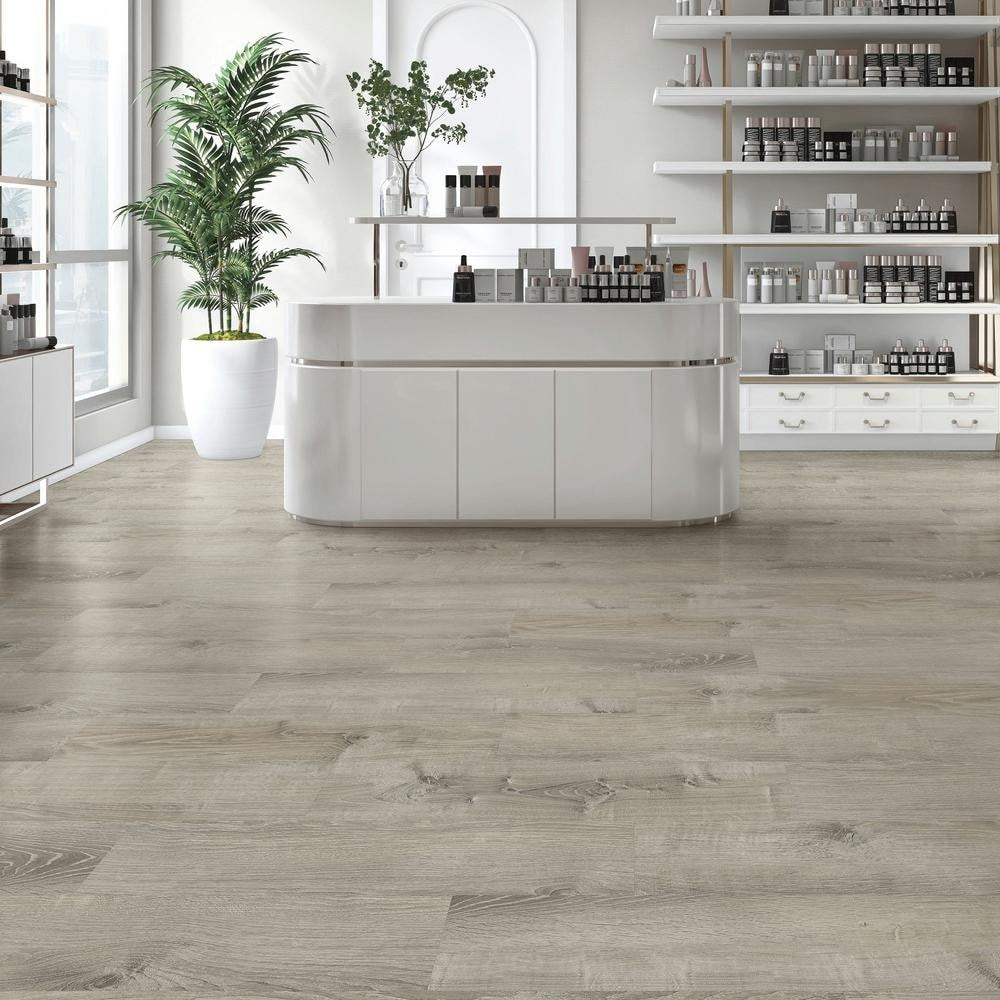 Sterling Oak 7mm x 8.7 in. W x 47.6 in. L 22MIL Click Lock Waterproof Luxury Vinyl Plank Flooring (20.06 sq.ft./case)