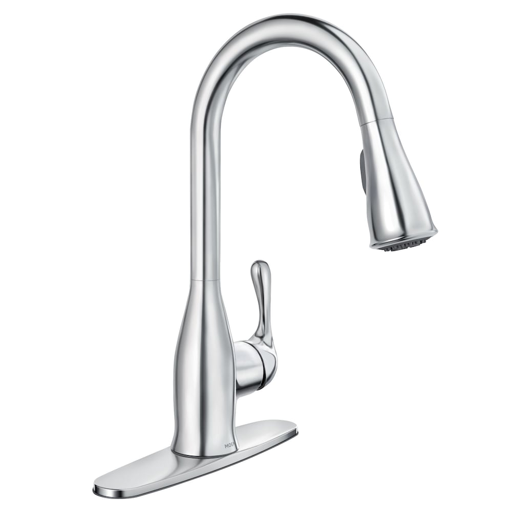 Robinet de cuisine à bec rétractable Kaden en chrome