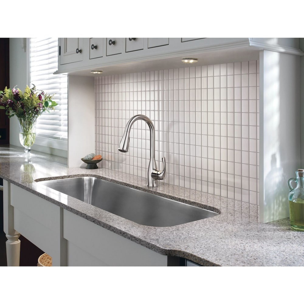 Robinet de cuisine à bec rétractable Kaden en chrome