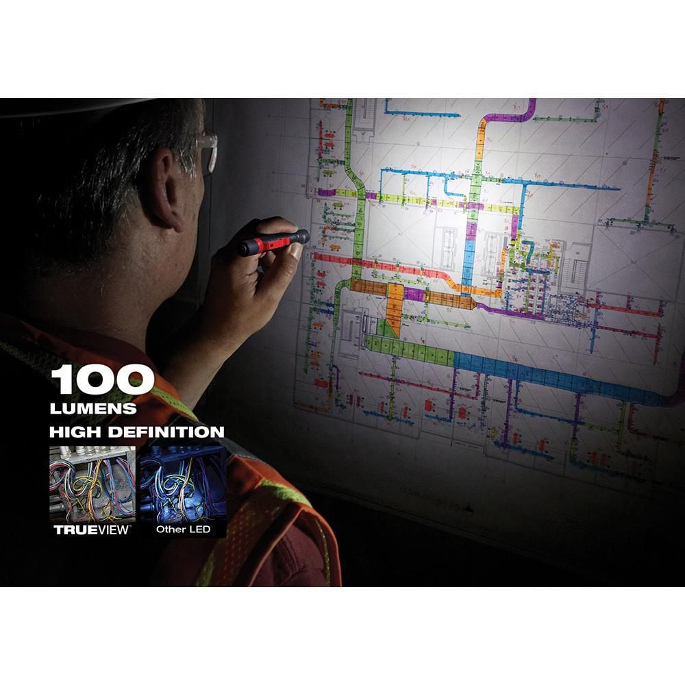 100 Lumens Aluminum Pen Light with Clip