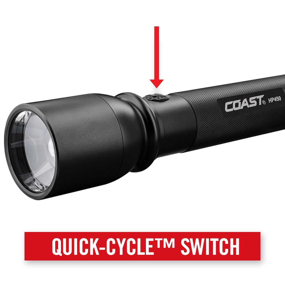 HP450 1400 Lumen LED Flashlight with Slide Focus
