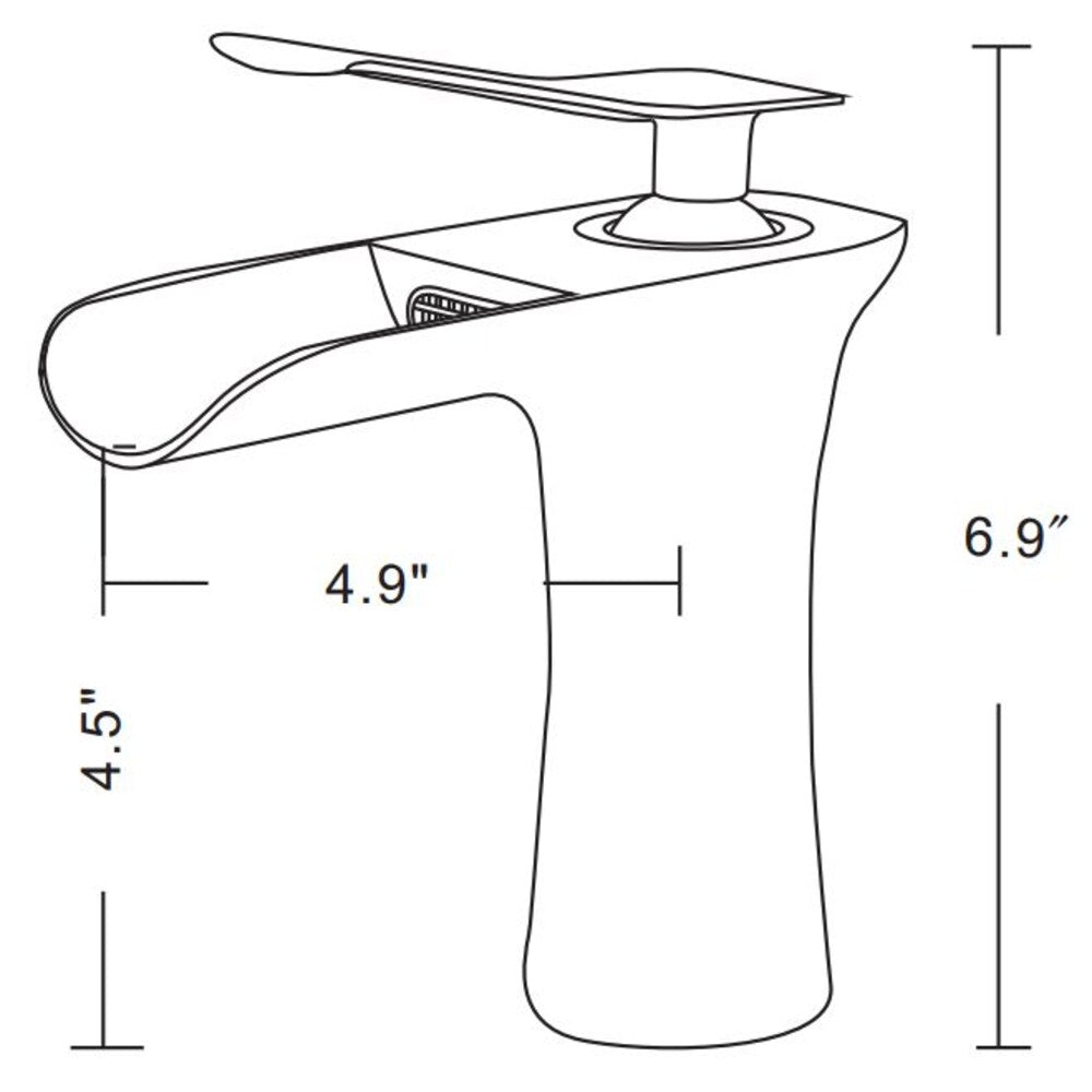 1 Hole CUPC Approved Lead Free Brass Faucet In Chrome Color AI-16748