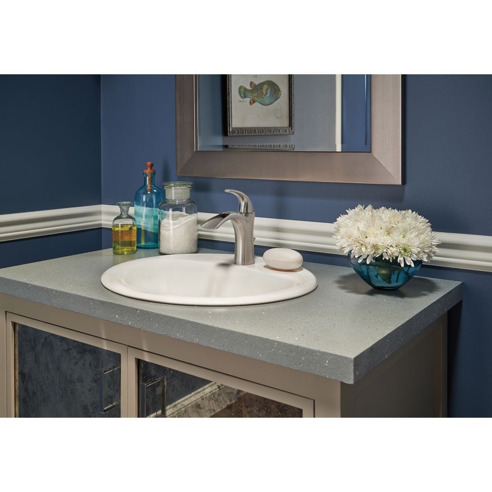 Nyla Single Handle Lavatory Faucet, Stainless Steel