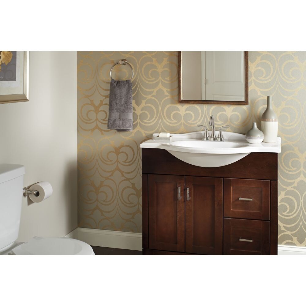 Mandara Two Handle Lever Centerset High Arc Bathroom Sink Faucet Deck Mount Standard Flow Chrome