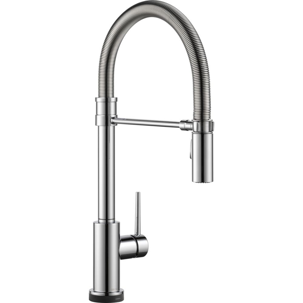 Robinet de cuisine à poignée unique et pulvérisateur rétractable Trinsic Pro avec technologie Touch2O et bec à ressort en chrome