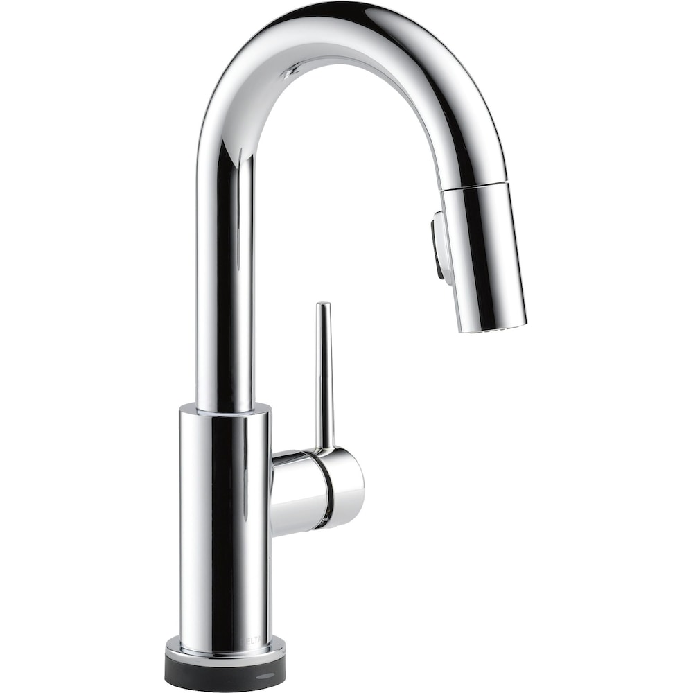 Robinet de bar à poignée unique et pulvérisateur rétractable Trinsic avec technologie Touch2O en chrome