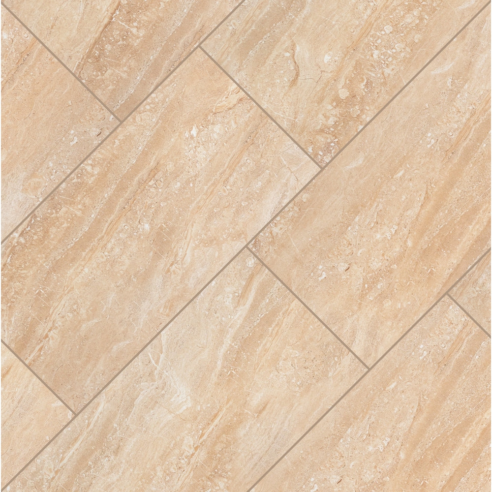 Aria Oro 12-inch x 24-inch Polished Porcelain Floor and Wall Tile (16 sq.ft. / Case)